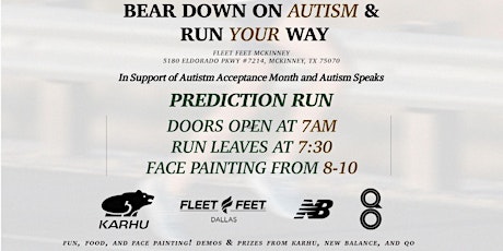 Bear Down On Autism And Run Your Way!