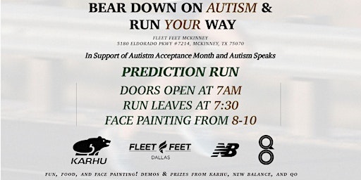 Image principale de Bear Down On Autism And Run Your Way!