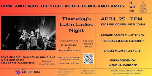 Imagen principal de Ladies Latin Dance Night