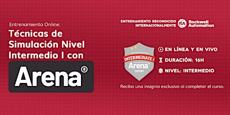 Entrenamiento: Técnicas de simulación intermedio I con Arena 1-4 Jul