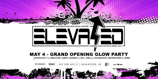 Primaire afbeelding van Elevated Rooftop Patio Series @ Coach's Corner - Grand Opening Glow Party