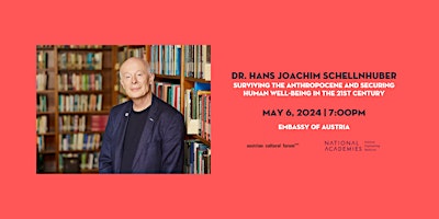 Imagem principal do evento HANS JOACHIM SCHELLNHUBER | LECTURE