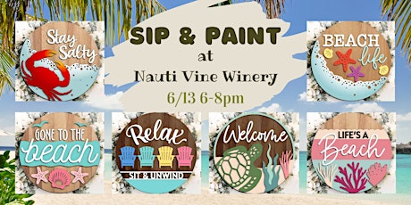 Nauti Vine Winery Beach Sip & Paint