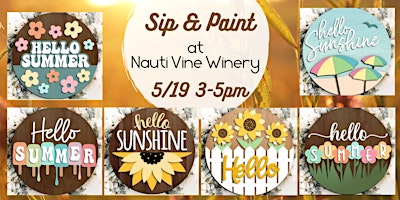 Imagem principal de Nauti Vine Winery Summer Sip & Paint