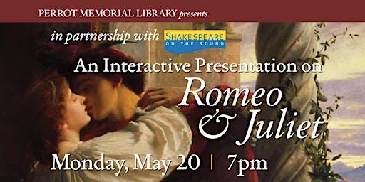 Imagem principal do evento Shakespeare on the Sound Previews "Romeo & Juliet" at Perrot Library
