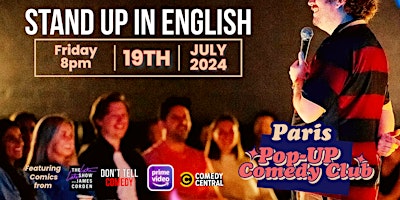Imagem principal do evento Paris Pop Up Comedy Show In English!