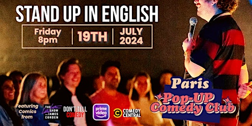 Immagine principale di Paris Pop Up Comedy Show In English! 