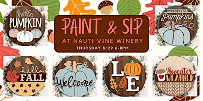 Hauptbild für Nauti Vine Winery Sip & Paint Class