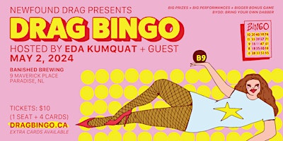 Primaire afbeelding van Newfound Drag Presents: DRAG BINGO Hosted by Eda Kumquat + Guest
