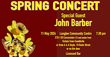 Image principale de Galashiels Town Band Spring Concert with John Barber, Trombone Virtuoso