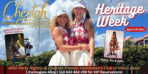 Immagine principale di RBC Heritage Week @ Cheetah of Hilton Head w/ Aerial Performances!! 