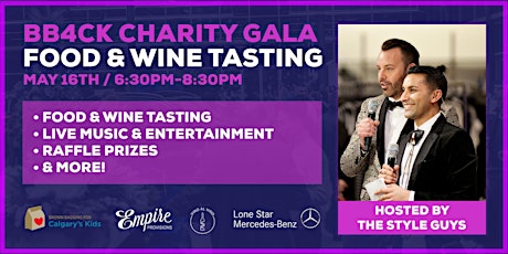 BB4CK Charity Gala - Food & Wine Tasting Event - Proceeds Donated to BB4CK
