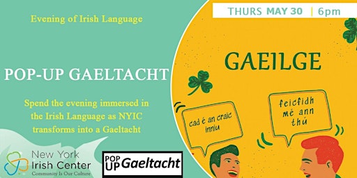 Hauptbild für Pop-up Gaeltacht: May 2024