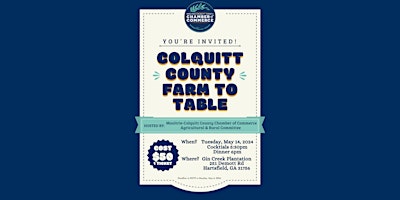 Imagem principal do evento Colquitt County Farm to Table