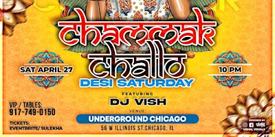 CHICAGO'S #1 DESI PARTY| TAMASHA NIGHTS| DJ VISH| UNDERGROUND NIGHTCLUB primary image