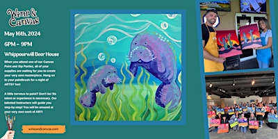 Milk District Paint and Sip – Manatees primary image
