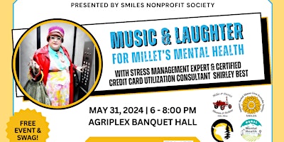 MUSIC & LAUGHTER FOR MILLET’S MENTAL HEALTH (FREE) primary image