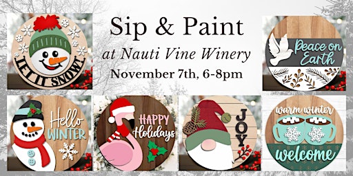 Imagem principal de Nauti Vine Winery Sip & Paint Class