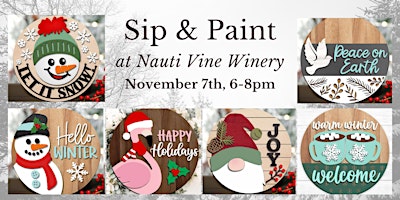 Imagen principal de Nauti Vine Winery Sip & Paint Class