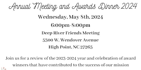 The Arc of High Point Annual Meeting  and Awards Dinner 2024