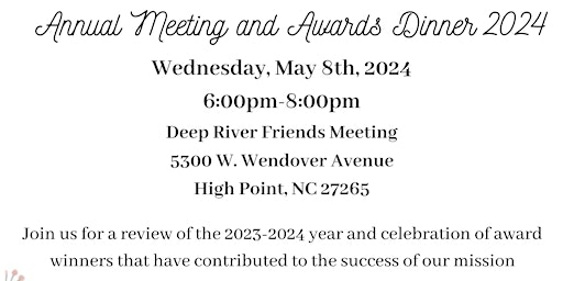 The Arc of High Point Annual Meeting  and Awards Dinner 2024