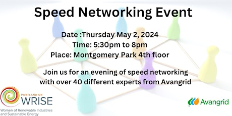 WRISE PDX and Avangrid : Small Group Speed Networking Event