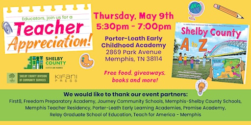 Shelby County A to Z -- Teacher Appreciation Night primary image