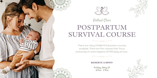 Imagem principal do evento Postpartum Survival Course - Live