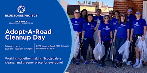 Primaire afbeelding van Blue Zones Project Scottsdale Adopt-A-Road Spring Cleanup Day