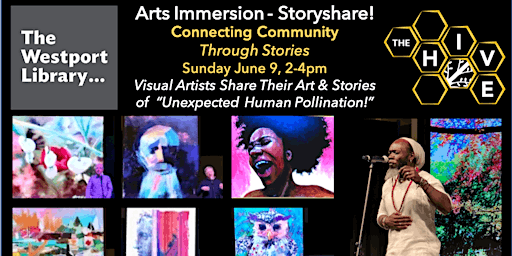 Immagine principale di The HIVE Presents: Artists Story-Share At The Westport Library 