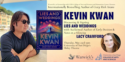 Imagem principal de Kevin Kwan discussing LIES AND WEDDINGS w/Lacy Crawford