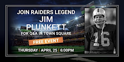 Imagen principal de Raiders Legend Jim Plunkett Q&A