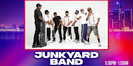 Imagem principal de Junkyard Band & Sounds of Currency - Fathers Day Weekend  Go-Go Affair