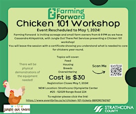 Chicken 101 - Rescheduled May 1, 2024