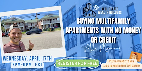 Buying Multifamily Apartments With No Money or Credit FREE Challenge