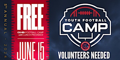 Imagem principal de Volunteer Registration for Next Step Foundation 5th Annual Youth Football Camp