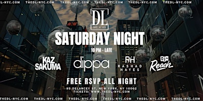 SATURDAY BEST HEATED ROOFTOP PARTY @THE DL (NO COVER) primary image