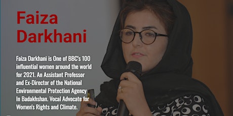 A Dialogue on Climate and Women in Afghanistan with Dr. Faiza Darkhana