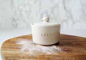 NEW Make terracotta salt cellar with lid-Intro to Pottery wheel with Kelsey primary image