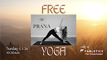 Imagem principal do evento FREE Yoga Class with Prana Yoga