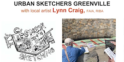 Imagem principal de Urban Sketchers Greenville- May 4th Event with Lynn Craig