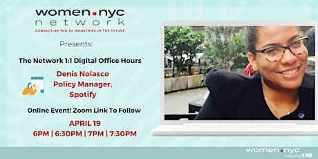 Women.NYC Network | 1:1 Digital Office Hours with Denis Nolasco