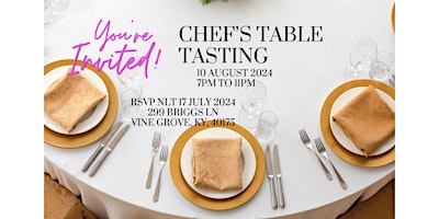 Imagem principal do evento Tastespoons Chef's Table Tasting