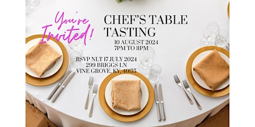 Imagem principal do evento Tastespoons Chef's Table Tasting