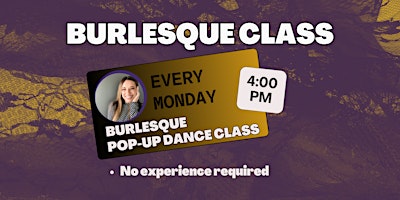 Imagem principal do evento Burlesque & Jazz Funk Fusion Pop-Up Dance Class For Adults