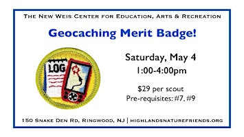 Imagem principal do evento Geocaching Merit Badge!
