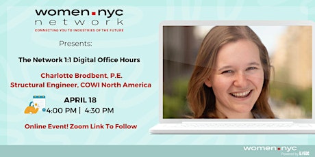 Women.NYC Network | 1:1 Digital Office Hours with Charlotte Broadbent, P.E.