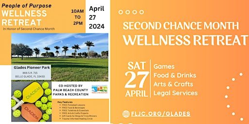Imagem principal do evento Belle Glade Second Chance Month Wellness Retreat