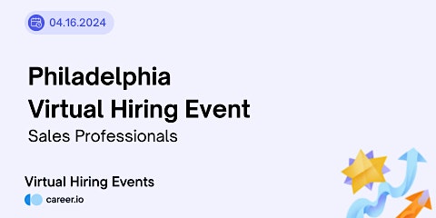 Hauptbild für Philadelphia Virtual Hiring Event