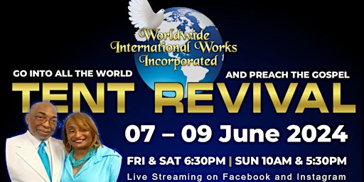 Imagen principal de 2024 TENT REVIVAL  -  Deliverance Is Here!